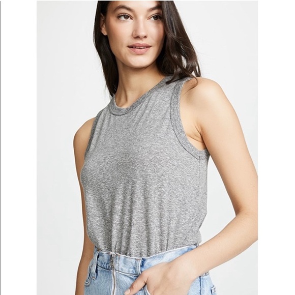 Current/Elliott Tops - Current/Elliott, size M, heather grey, muscle tank